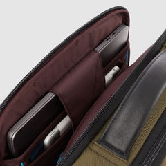 Piquadro CA4818BR2/WEN Zaino Porta Pc E Porta Ipad® In Tessuto Riciclato Verde Militare