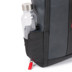 Piquadro, zaino in pelle con sistema antifurto e lucchetto grigio/nero CA4818UB00/GRN