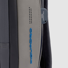 Piquadro CA4818UB00 - Zaino Porta Pc E Ipad® Con Cavo Antifurto Nero-Grigio