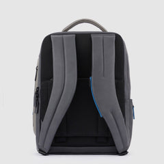 Piquadro CA4818UB00 - Zaino Porta Pc E Ipad® Con Cavo Antifurto Nero-Grigio