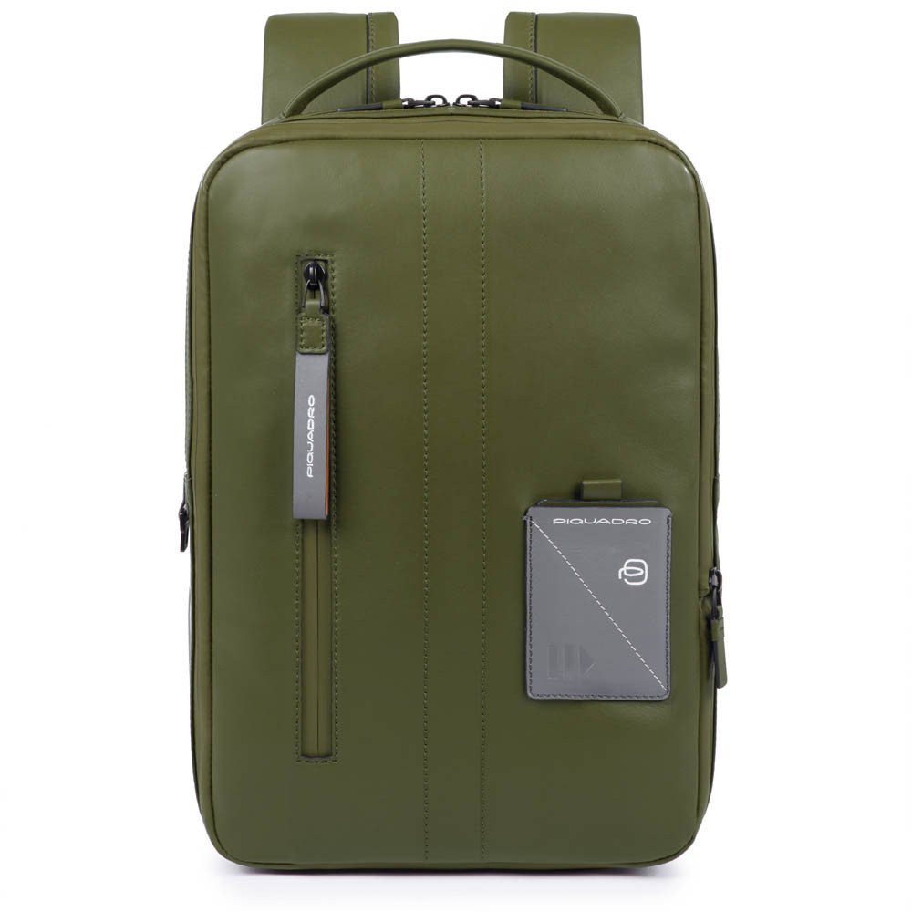 Piquadro Zaino Sottile Espandibile Porta Pc E Porta Ipad®P Verde Oliva CA4841W97/VE