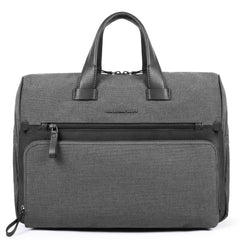 Piquadro Cartella Due Manici In Pelle E Tessuto Grigio CA4844W98/GR