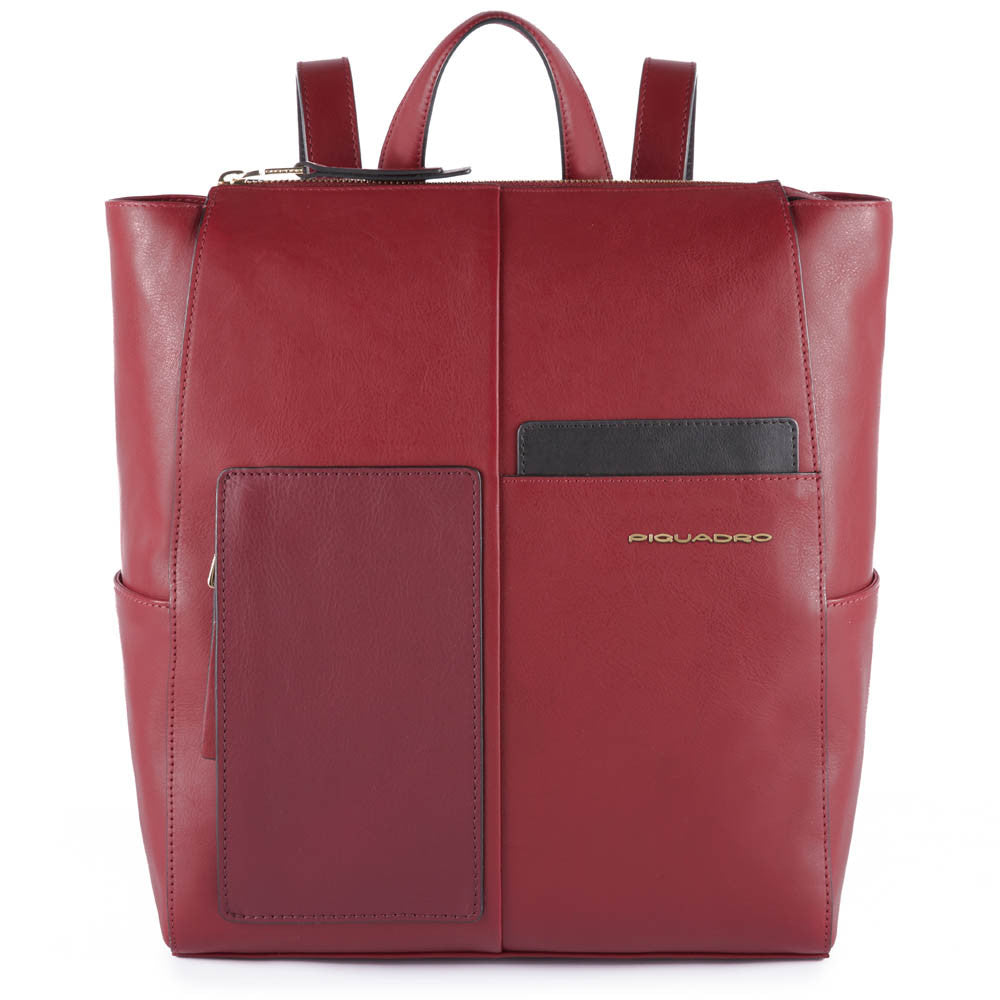 Piquadro Zaino Porta Computer E Porta Ipad®Pro 12,9" Con Bordeaux CA4847W100/BO