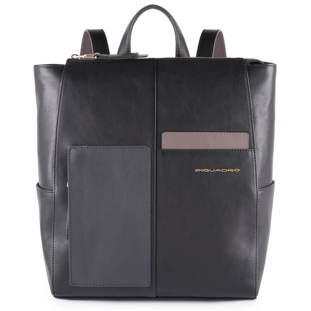 Piquadro Zaino Porta Computer E Porta Ipad®Pro 12,9" Con Nero CA4847W100/N