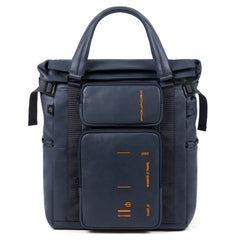 Piquadro, zaino porta computer e porta ipad® con manici blu oltremare CA4921S106/BLU