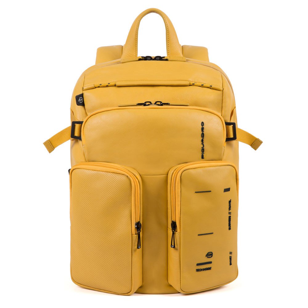 Piquadro Zaino Porta Computer E Porta Ipad® A Due Scomparti Giallo Ocra CA4922S106/G