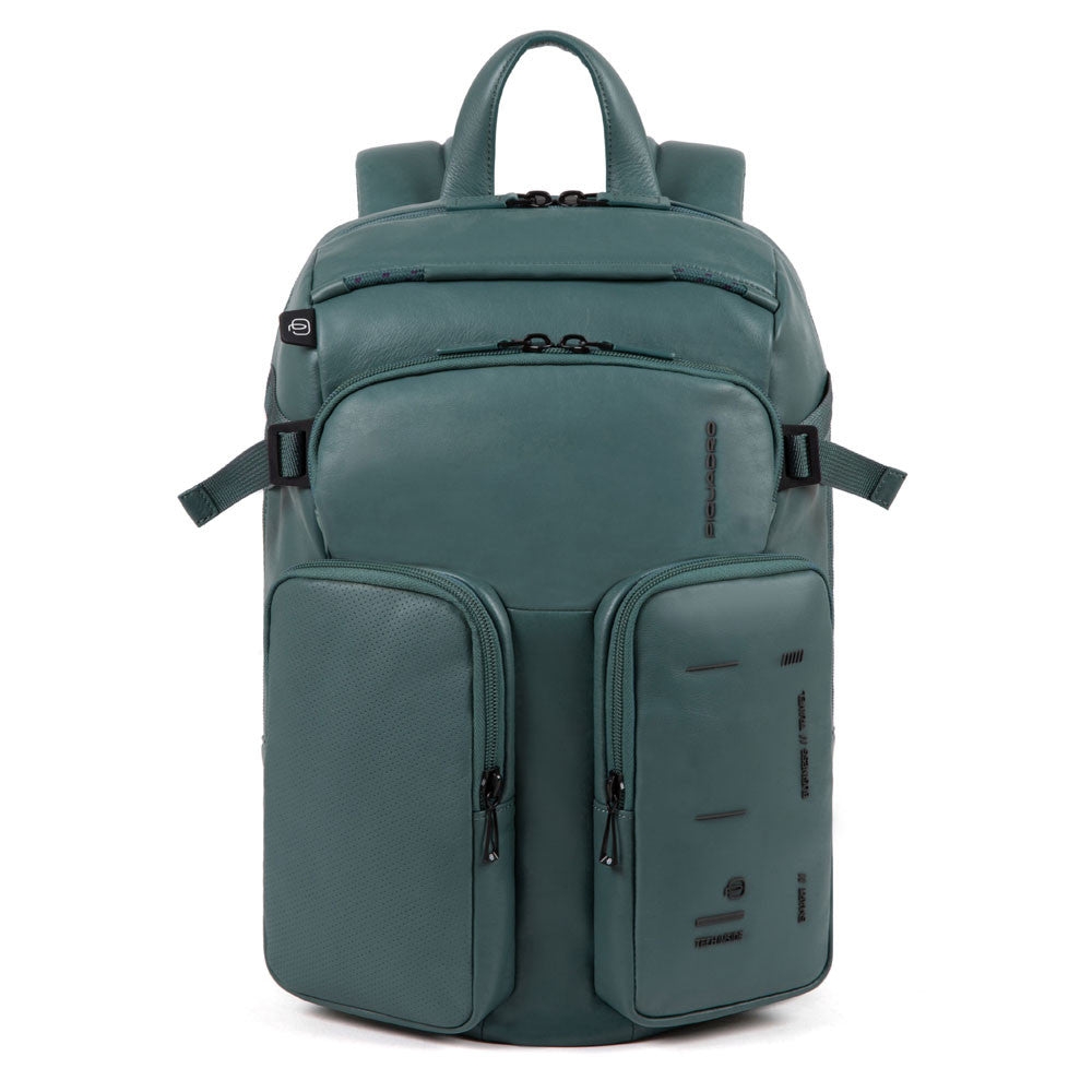 Piquadro Zaino Porta Computer E Porta Ipad® A Due Scomparti Verde Bottiglia CA4922S106/VE