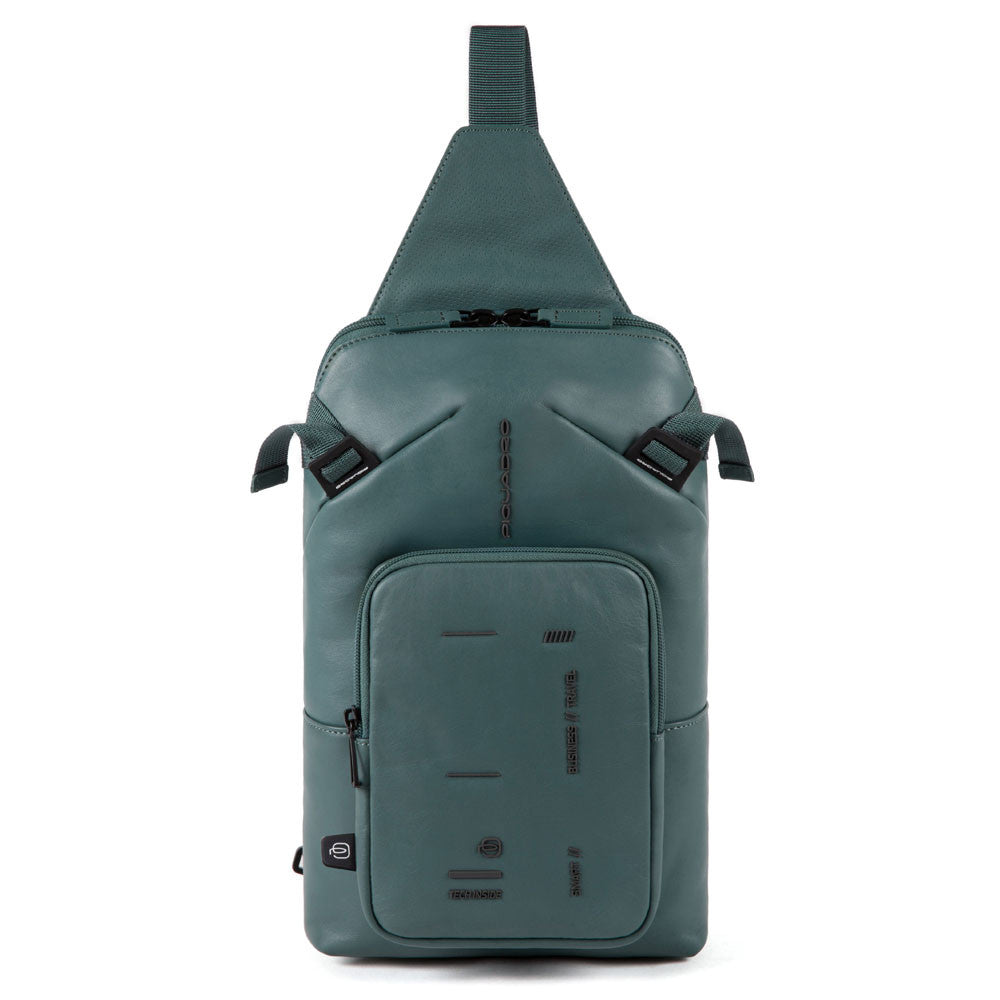 Monospalla Porta Ipad Verde Bottiglia Piquadro CA4929S106/VE