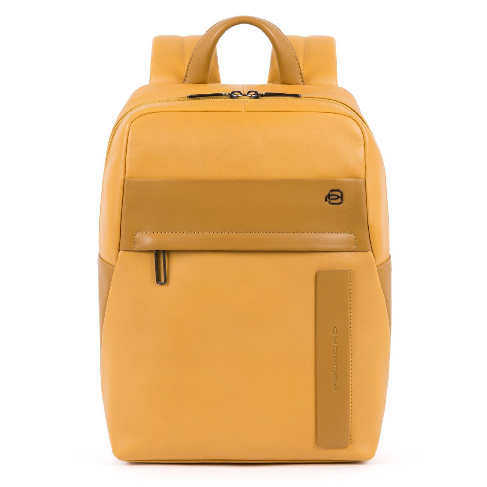 Zainetto Porta Computer E Porta Ipad Piquadro Giallo Senape