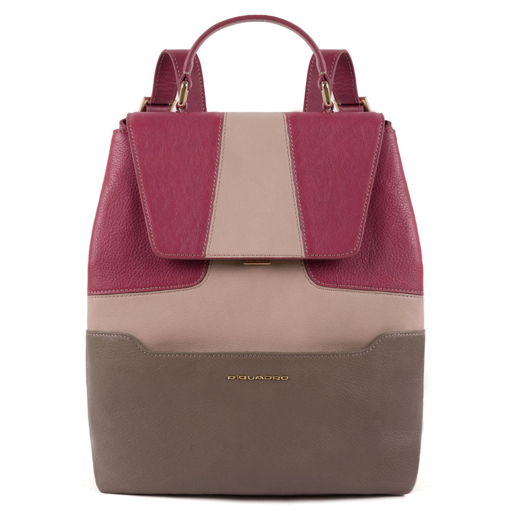 Piquadro Zaino Porta Ipad® Espandibile Con Patta Bordeaux/grigio CA4951S108/BO