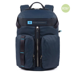 Zaino In Nylon Rigenerato Porta Computer Blu Oltremare Piquadro CA5038BIO/BLU