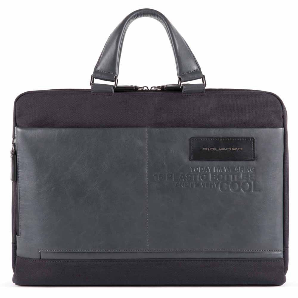 Cartella Porta Computer E Porta Ipad® In Tessuto Nero Piquadro CA5156W107/N