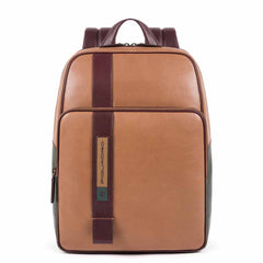 Zainetto Porta Computer E Porta Ipad®Mini Beige Scuro/verde Piquadro CA5183W105/BE
