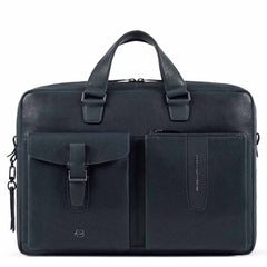 Cartella Porta Computer E Porta Ipad A Due Manici Blu Notte Piquadro CA5195W101/BLU