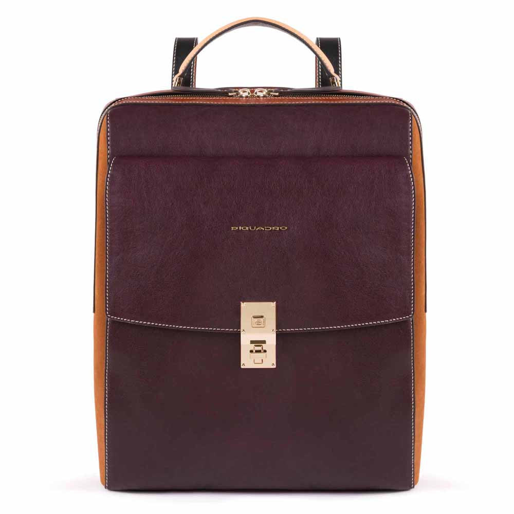Piquadro Zaino Donna Porta Computer Melanzana - Cuoio CA5277DFS/MCU