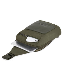 Monospalla Porta Ipad Piquadro Verde Oliva CA5311S115/VE