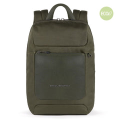 Zainetto Porta Computer In Pelle Piquadro Verde Oliva CA5315S115/VE