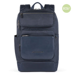 Zaino Porta Computer In Pelle E Tessuto Piquadro Blu Notte CA5316S115/BLU