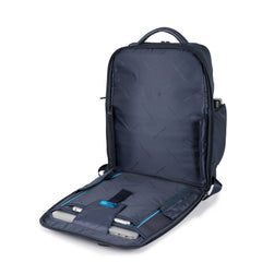 Zaino Fast-Check In Pelle E Tessuto Piquadro Blu Notte CA5317S115/BLU