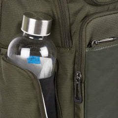 Zaino Fast-Check In Pelle E Tessuto Piquadro Verde Oliva CA5317S115/VE