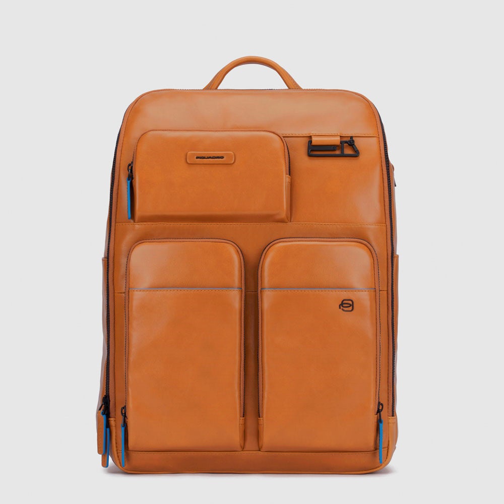 Piquadro CA5381B2V - Zaino Porta Computer Con Porta Bottiglia/Ombrello Sabbia Sahara