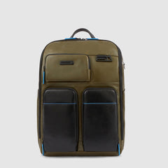 Piquadro CA5381B2V/VEN Zaino Porta Computer Con Porta Bottiglia/Ombrello Verde/Nero