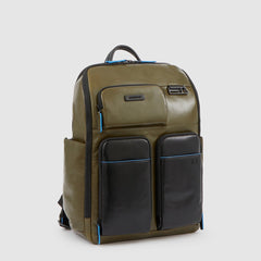 Piquadro CA5381B2V/VEN Zaino Porta Computer Con Porta Bottiglia/Ombrello Verde/Nero