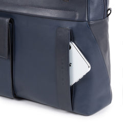 Cartella A Due Manici Porta Computer Piquadro Blu Ottanio CA5441S111/BLU