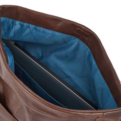 Messenger Roll Top Piquadro Porta Computer E Porta Ipad Verde/Testa Di Moro CA5684AP/VETM