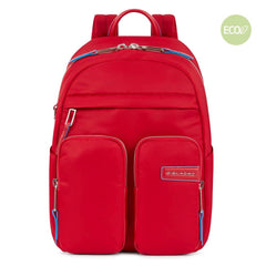 Zaino Donna Piquadro Porta Computer In Tessuto Riciclato Rosso CA5695RY/R