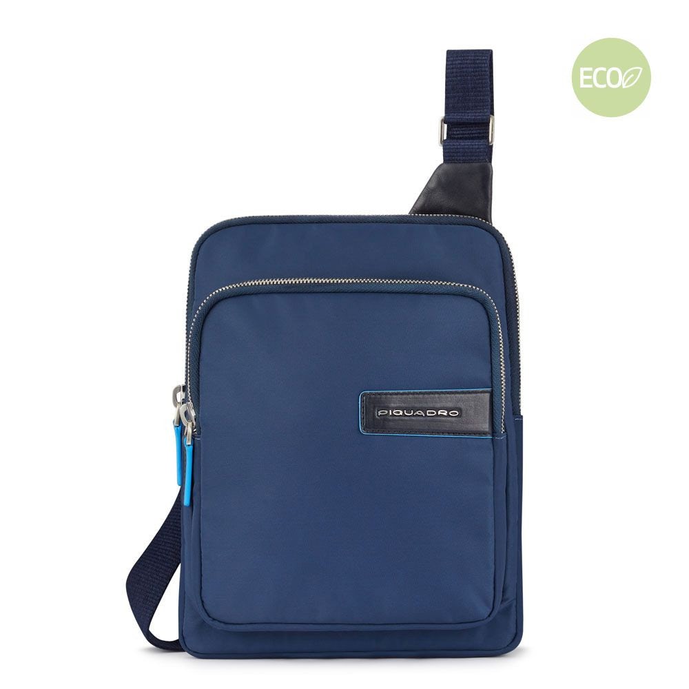 Borsello Piquadro Porta Ipad In Tessuto Riciclato Blu Notte CA5704RY/BLU