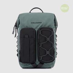 Piquadro CA5838W114 - Zaino Porta Computer 14" In Tessuto Riciclato Verde Oliva