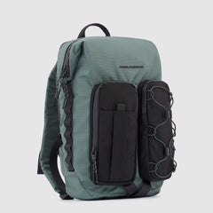 Piquadro CA5838W114 - Zaino Porta Computer 14" In Tessuto Riciclato Verde Oliva