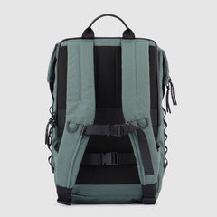 Piquadro CA5838W114 - Zaino Porta Computer 14" In Tessuto Riciclato Verde Oliva
