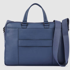 Piquadro CA5869W117/BLU Cartella Porta Computer 15,6" E Porta Ipad® 12,9" Blu Di Prussia