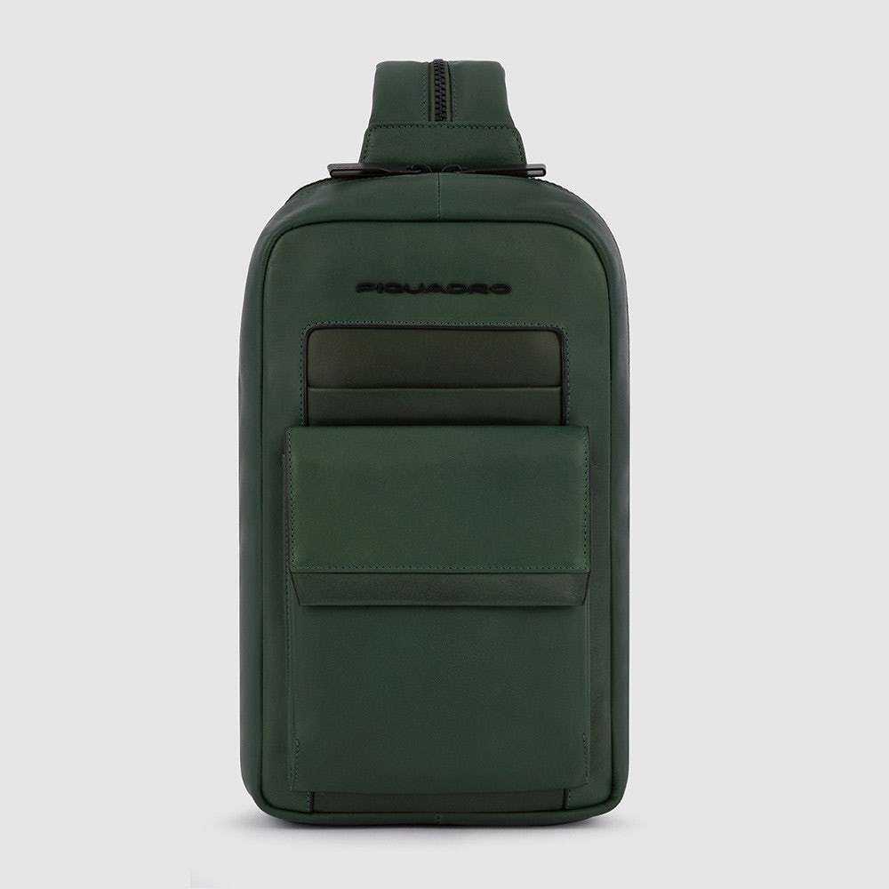 Piquadro CA5982S123/VE Monospalla Per Ipad®Mini Portabile A Zaino Verde Militare