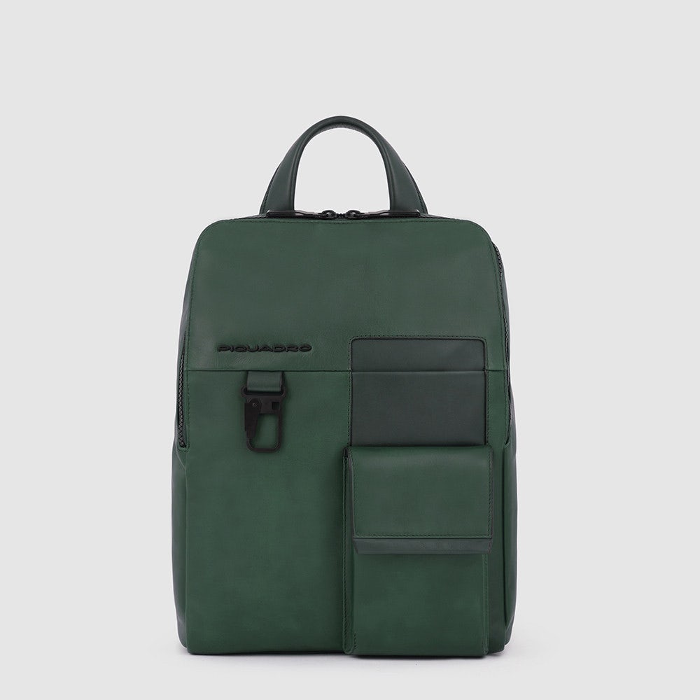 Piquadro CA5986S123/VE Zaino Piccolo Porta Computer O Ipad Verde Militare