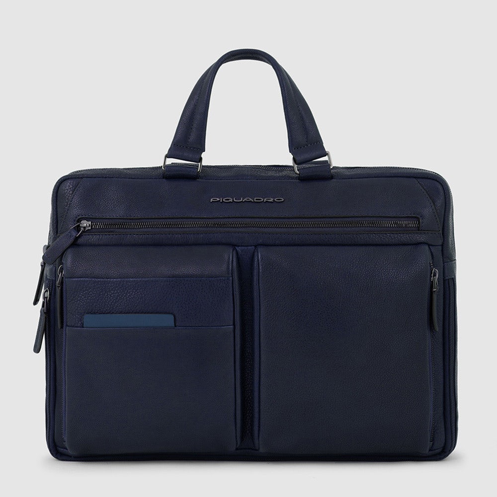 Piquadro CA6025S122/BLU Cartella Per Computer 15,6" E Ipad®Pro 12,9" Blu