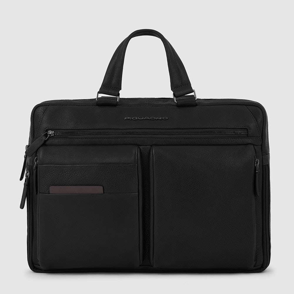 Piquadro CA6025S122/N Cartella Per Computer 15,6" E Ipad®Pro 12,9" Nero