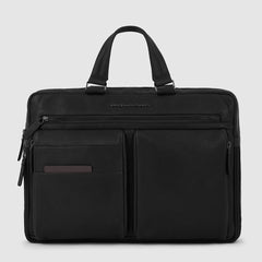 Piquadro CA6025S122/N Cartella Per Computer 15,6" E Ipad®Pro 12,9" Nero