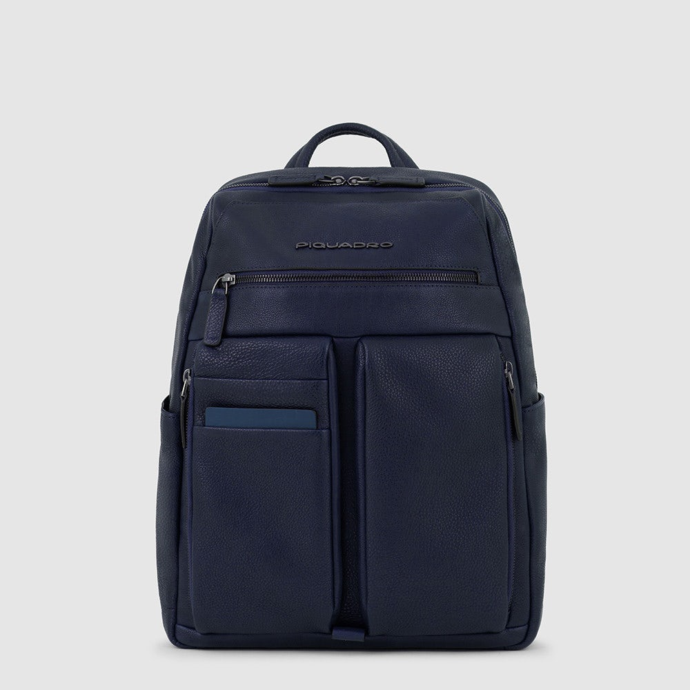 Piquadro CA6028S122/BLU Zaino Porta Computer 14" E Porta Ipad® Blu