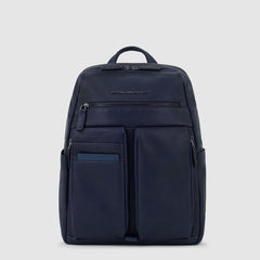 Piquadro CA6028S122/BLU Zaino Porta Computer 14" E Porta Ipad® Blu