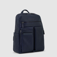 Piquadro CA6028S122/BLU Zaino Porta Computer 14" E Porta Ipad® Blu