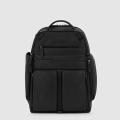 Piquadro CA6031S122/N Zaino Espandibile Per Computer 15,6" E Ipad® Nero