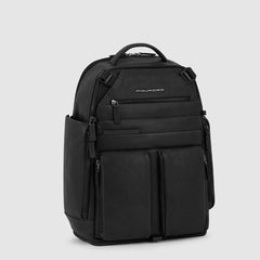 Piquadro CA6031S122/N Zaino Espandibile Per Computer 15,6" E Ipad® Nero