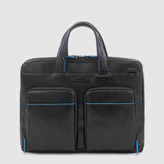 Piquadro CA6105B2V/N Cartella Sottile Porta Computer 14" E Porta Ipad® Nero