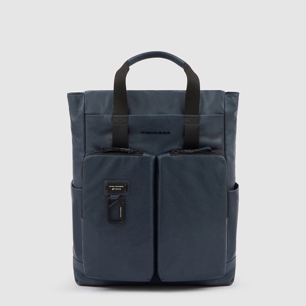 Piquadro CA6108AP/BLU Zaino Porta Computer 15,6" Con Due Manici Blu