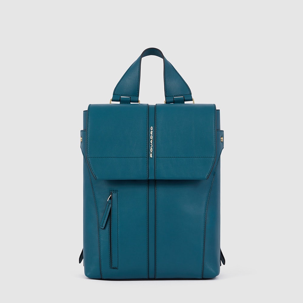 Piquadro CA6126S126/VE Zaino Donna Piccolo Porta Ipad® Verde Petrolio