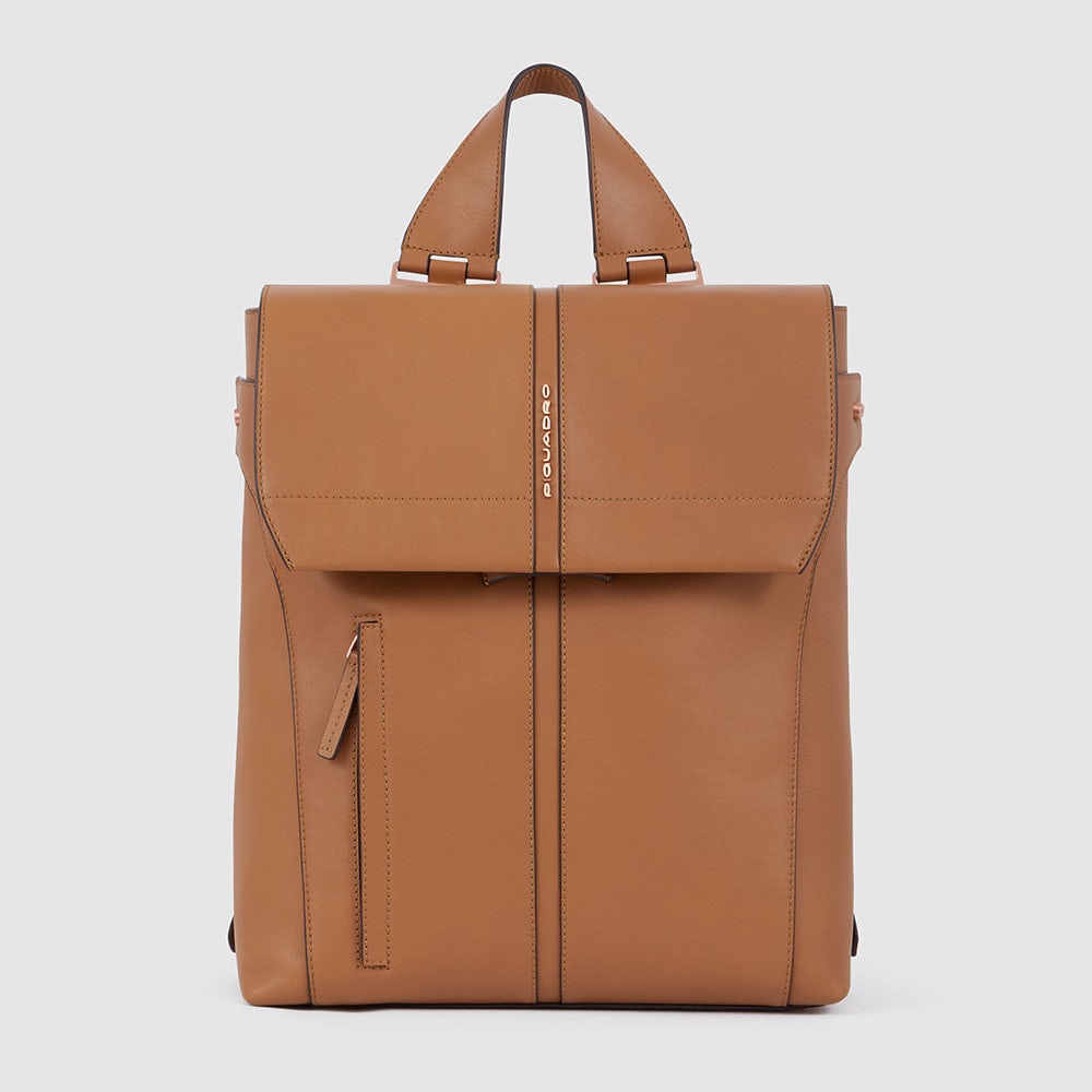 Piquadro CA6128S126/CU Zaino Donna Porta Computer 14" Cuoio