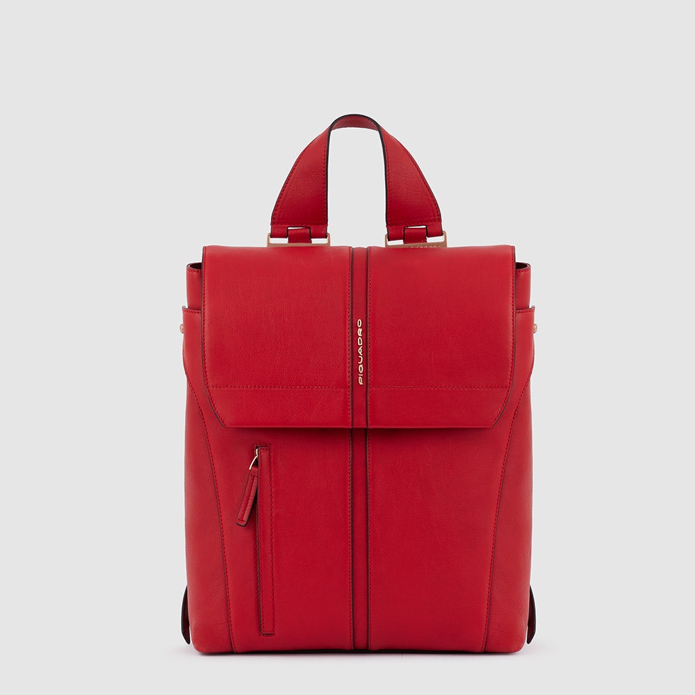Piquadro CA6128S126/R Zaino Donna Porta Computer 14" Rosso Ciliegia